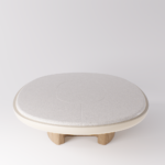 SELENE Coffee Table – White & Brown - Image 3
