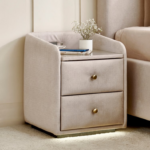 SELENE NIGHT STAND DOUBLE DRAWER - Image 2