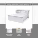 Starlock 3-piece king bedroom package 180x200 cm - white - Image 9