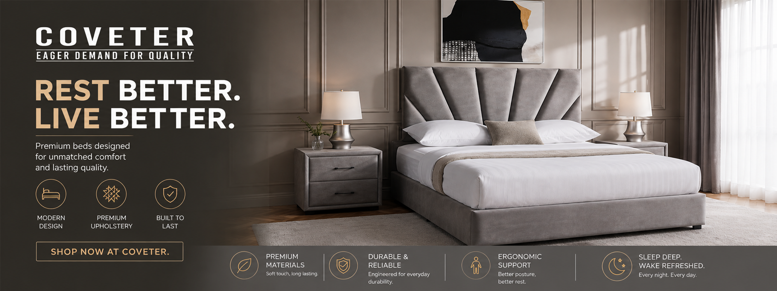 Coveter Bed banner