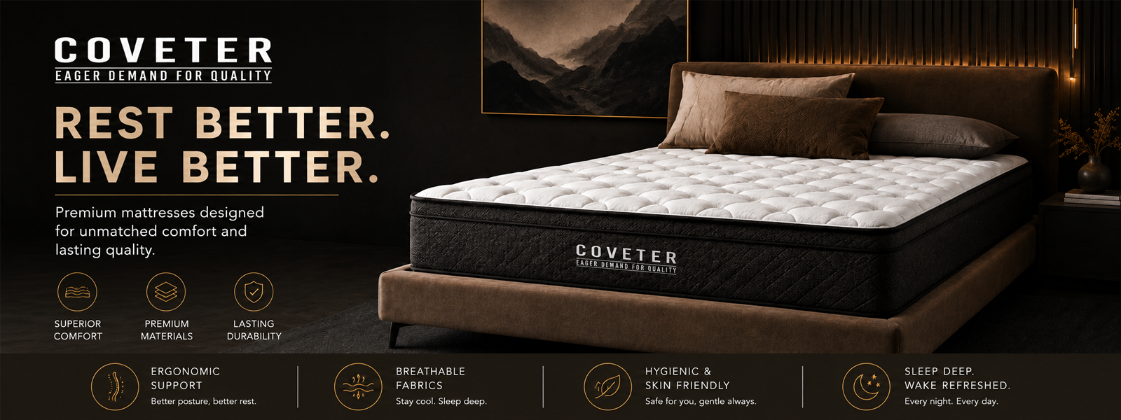 Coveter Mattress banner