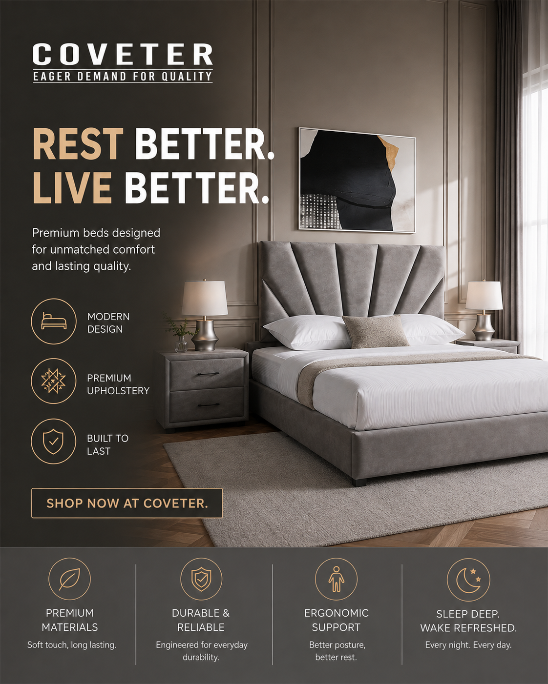 coveter bed mobile banner
