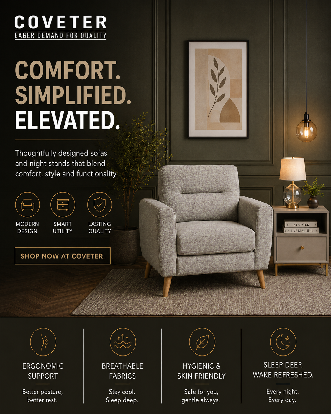 coveter sofa mobile banner